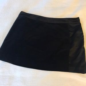 RACHEL Rachel Roy velveteen/sateen contrast skirt